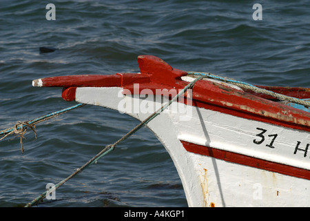 Proue de bateau de pêche, close-up Banque D'Images