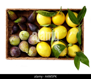 Figues et citrons Banque D'Images