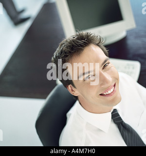 Businessman in office Banque D'Images