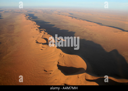 Le désert du Namib vu du ciel Banque D'Images