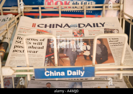 China Daily Newspaper Edition de Hong Kong Hong Kong Banque D'Images