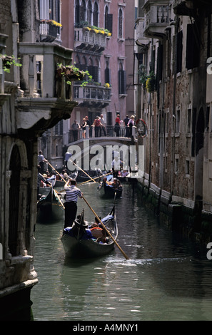 Italie Venise gondoles Banque D'Images