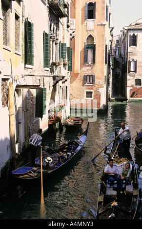 Italie Venise gondoles Banque D'Images
