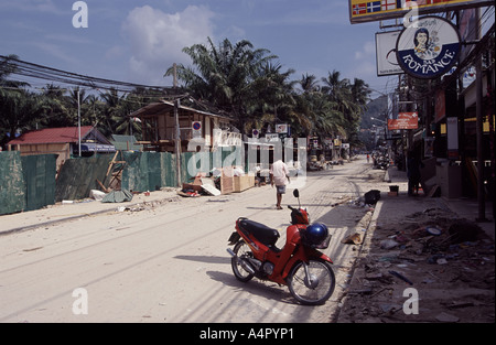 Ville de plage de Phuket après le tsunami destruction Banque D'Images