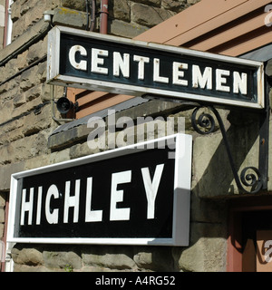 Gare la signalisation sur la Severn Valley Steam Railway England UK Banque D'Images