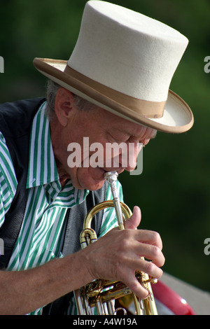 Joueur de trompette Banque D'Images