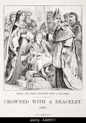 Bracelet d'Henry III 3e royal investiture monarque anglais angleterre monarchie roi archevêque Banque D'Images