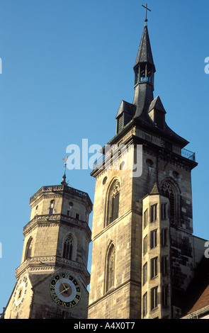 Clochers du Baden Württemberg Allemagne Stuttgart Marstall Banque D'Images