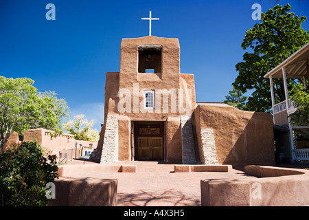 Église de la Mission San Miguel, Santa Fe, New Mexico, United States Banque D'Images