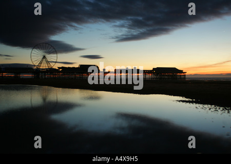 Le front de mer à Blackpool, Lancashire Banque D'Images