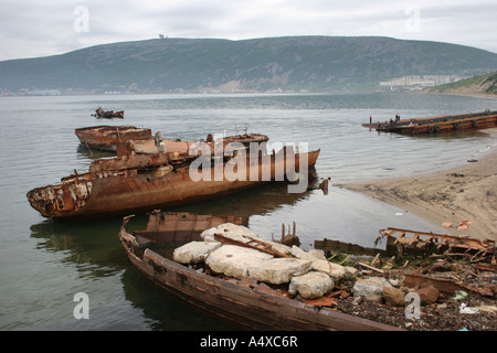 Magadan, mer d'Okhotsk, la Sibérie orientale, Russie Banque D'Images