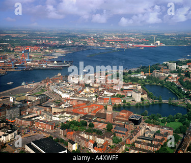 DE - Schleswig Holstein : Vue aérienne de Kiel Banque D'Images