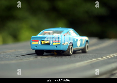 Début 1980 s Scalextric Vintage Rare voiture Datsun 260Z C 53 Bleu Voiture Banque D'Images