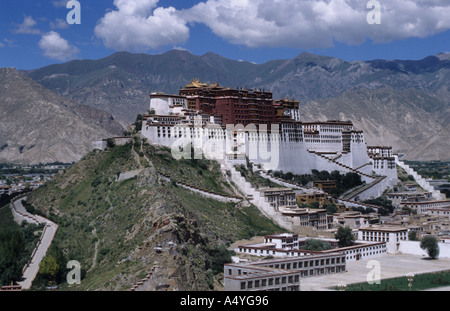 Palais du Potala de Lhassa au Tibet Banque D'Images
