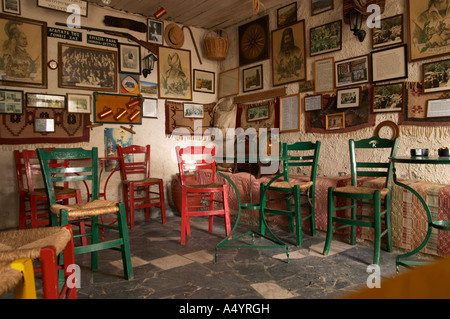 Café traditionnel en Arcadie, Grèce Banque D'Images