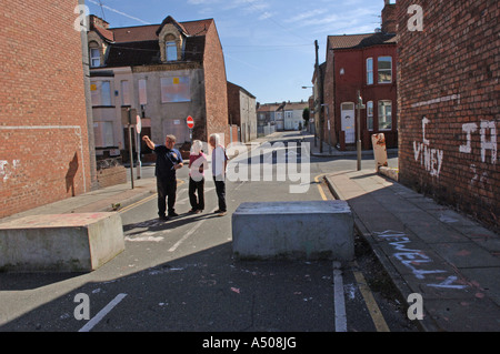 Pic par Howard Barlow Liverpool Anfield rues en raison des travaux de démolition Banque D'Images