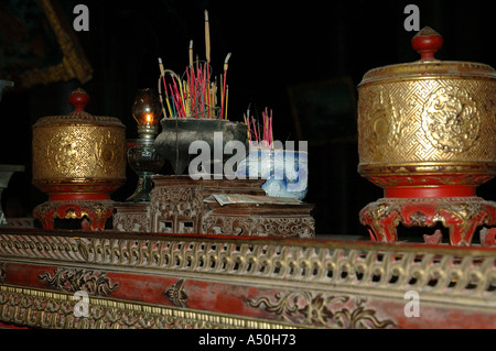 Près de tombeau de Tu Duc Hue Vietnam central oriental Orient Asie du Sud Est à l'intérieur de temple royal Banque D'Images