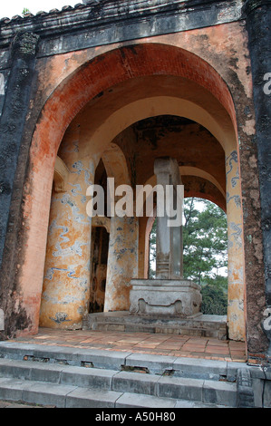 Près de tombeau de Tu Duc Hue Vietnam Central South East Asia Orient Stèle oriental Banque D'Images