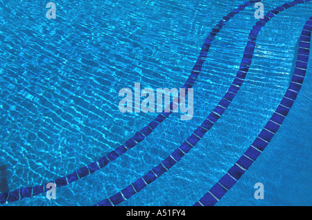 Les ondulations de l'eau de piscine idée concept d'arrière-plan Banque D'Images