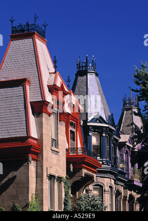 Carré St-Louis, Montréal, Québec, Canada Banque D'Images