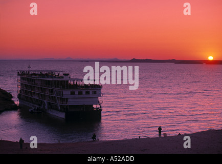 Le lac Nasser, Abou Simbel, Egypte Banque D'Images