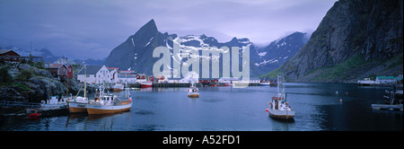 Hamnoy, îles Lofoten, Norvège Banque D'Images