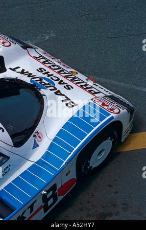 Porsche 962C. Team Joest Racing. Henri Pescarolo pilotes Jean-Louis Ricci & Claude Ballot-Lena. La course des 24 Heures du Mans 1989 Banque D'Images