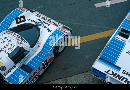 Porsche 962C. Team Joest Racing. Henri Pescarolo pilotes Jean-Louis Ricci & Claude Ballot-Lena. La course des 24 Heures du Mans 1989 Banque D'Images