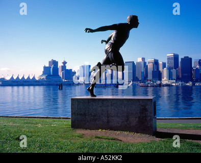 Harry Jerome au parc Stanley à Vancouver en Colombie-Britannique, Canada. Photo par Willy Matheisl Banque D'Images