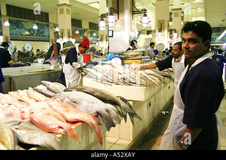 Marché de poisson de la ville de Koweït Banque D'Images