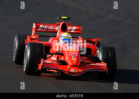 Felipe Massa (BRA) dans la Ferrari F2007 de Formule 1 lors de séances d'examens en février 2007 Banque D'Images