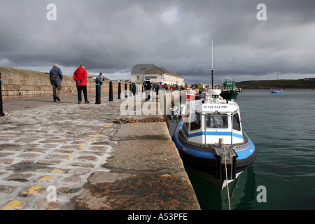 Hughtown Harbour St Marys Isles of Scilly Banque D'Images