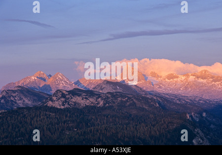 Dachstein de montagne dans la lumière du matin vu de stoderzinken Styrie Autriche Banque D'Images