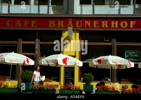 Café Bräunerhof centre-ville Vienne Autriche Banque D'Images