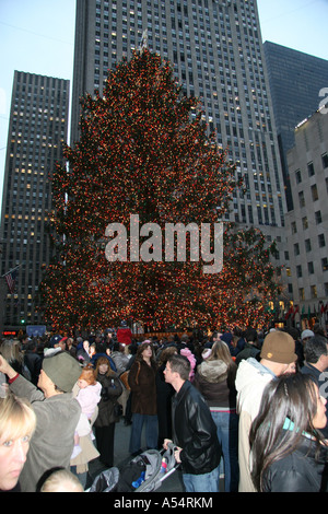 2006 l'arbre de Noël dans le Rockefeller Center Banque D'Images