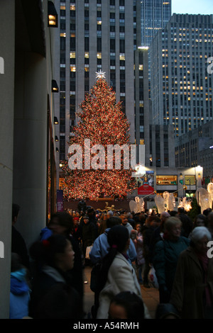 2006 l'arbre de Noël dans le Rockefeller Center Banque D'Images