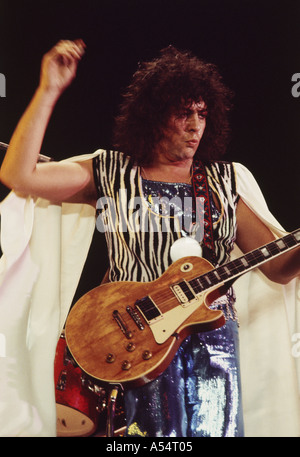 Marc BOLAN dans T-Rex - musicien de rock britannique à propos de 1978. Photo Jeffrey Mayer Banque D'Images