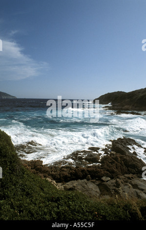 PLAGE D'ARONE PRÈS DE PIANA CORSE OUEST FRANCE Banque D'Images