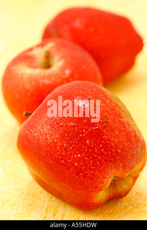 Pommes rouges Banque D'Images