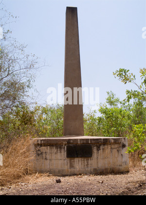Mungo Park memorial, Gambie, Afrique de l'Ouest. Banque D'Images