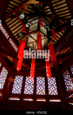 Intérieur de la vue claire de l'intérieur du pavillon Gurr Jardin Chinois de l'amitié près de Darling Harb ou à Sydney Australie Banque D'Images