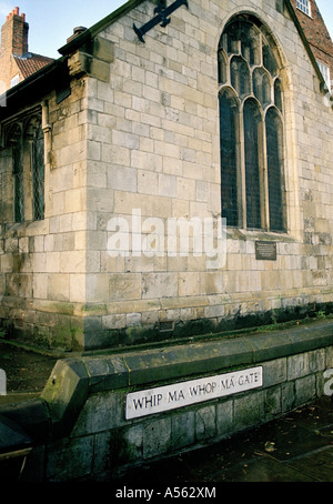 Fouetter Ma Whop ma porte, York, Angleterre, Royaume-Uni. Banque D'Images