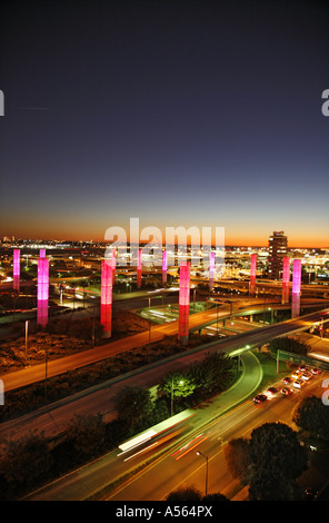 Sculpture de lumière à l'Aéroport International de Los Angeles LAX El Segundo Los Angeles County California United States USA Banque D'Images