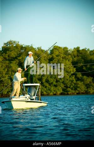 Le Capitaine Tom Rowland Casting de pêcher Banque D'Images