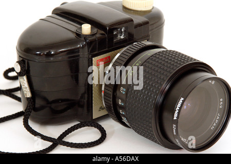 Brownie Kodak 127 et une lentille plus moderne. Banque D'Images