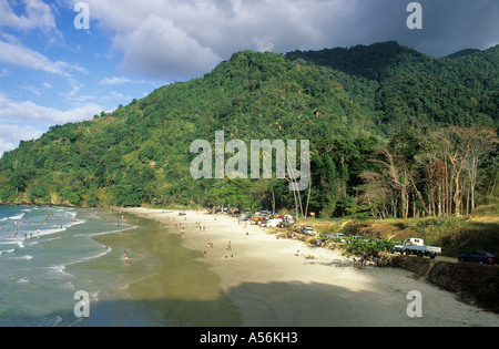 Plage de Las Cuevas Bay, Trinité-et-Tobago Banque D'Images