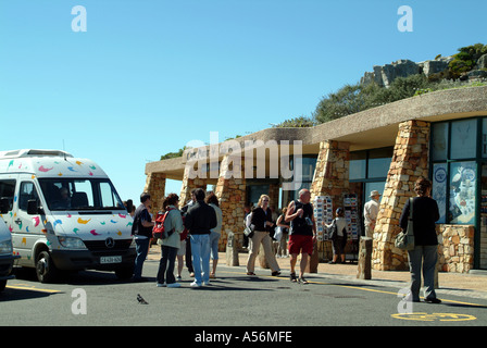 Les touristes à la pointe du Cap sur la péninsule du Cap Afrique du Sud RSA Banque D'Images