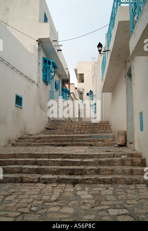 Vallonné rues de Kef, Tunisie Banque D'Images