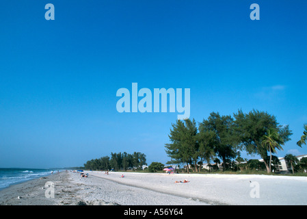 Beacb sur Captiva Island, la Côte du Golfe, Florida, USA Banque D'Images