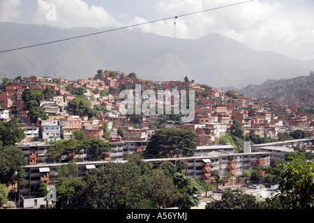 Painet ja1130 venezuela caracas bidonvilles du paysage urbain du sud de l'Amérique latine 2005 20051001 au pays en développement, de pays moins Banque D'Images